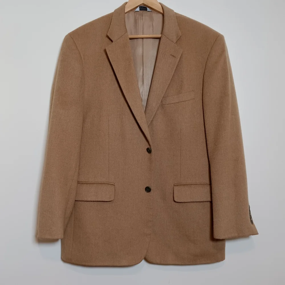 Joseph & Feiss 100% Camelhair Vintage Sportcoat Blazer Tan